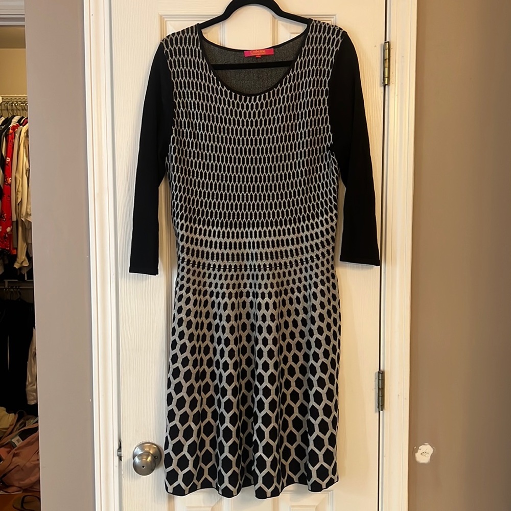 Catherine Malandrino flattering knit stretch dress
